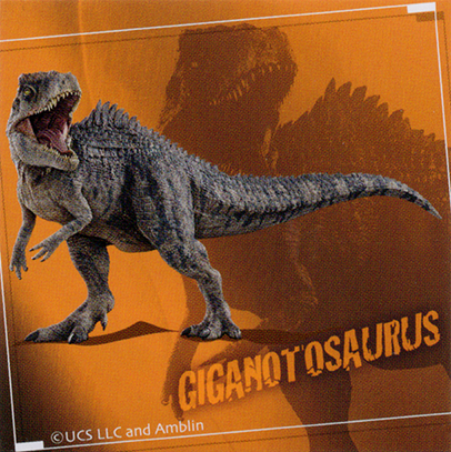 No.13　GIGANOTOSAURUS ギガノトサウルス（シークレット）　表