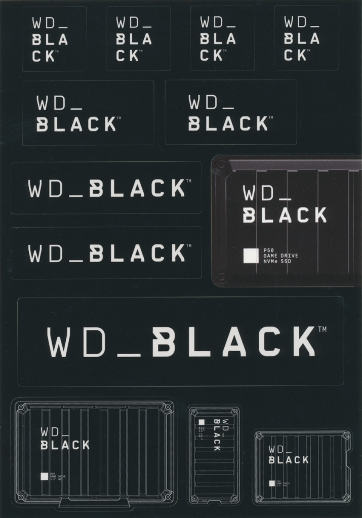  WD_BLACK ステッカー